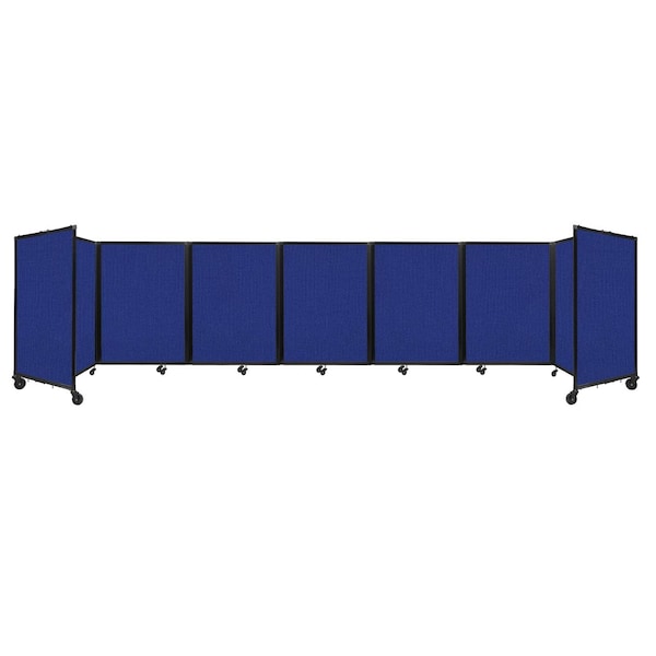 Room Divider 360 Folding Portable Partition 19'6" x 4' Royal Blue Fabric